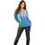 Custom India Cricket Off Shoulder Sweater Sporty Style