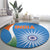 India Cricket Round Carpet Sporty Style