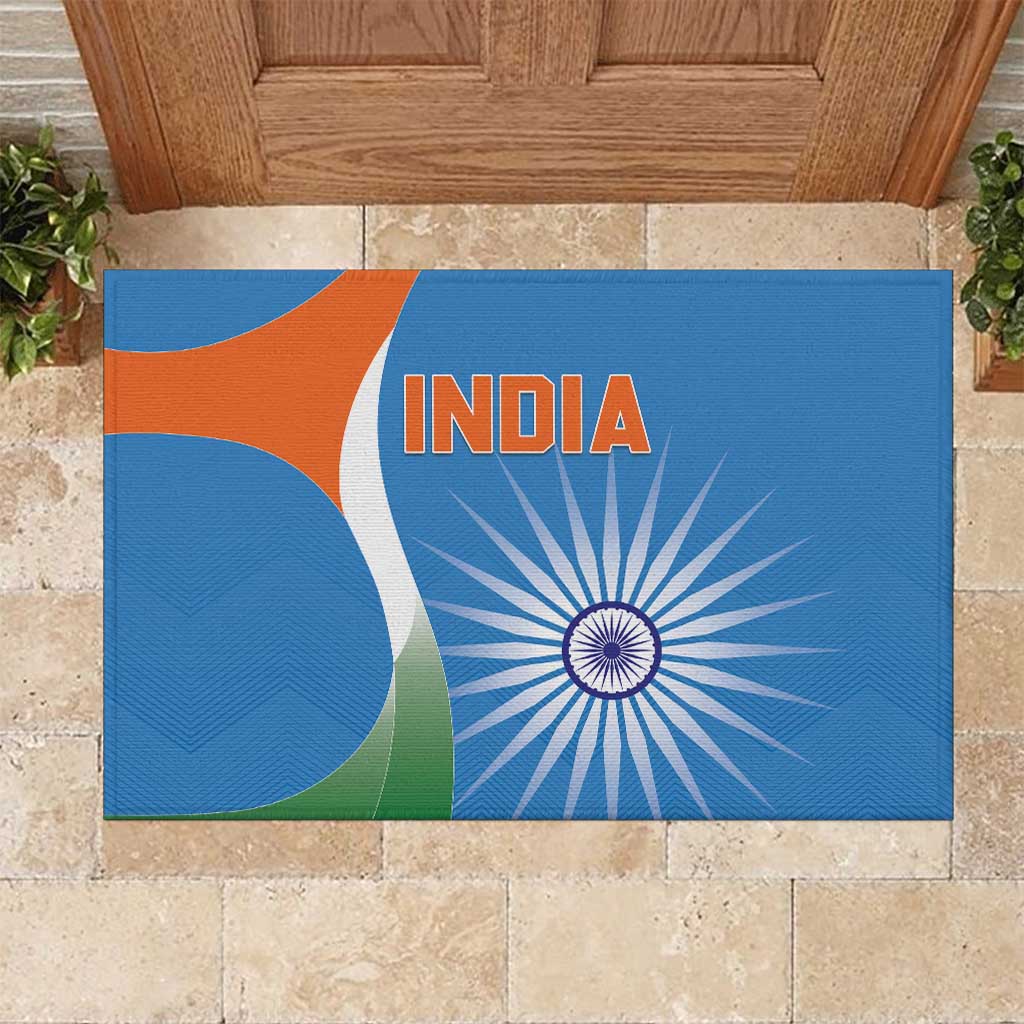 India Cricket Rubber Doormat Sporty Style