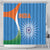 India Cricket Shower Curtain Sporty Style