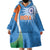 Custom India Cricket Wearable Blanket Hoodie Sporty Style