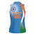 Custom India Cricket Women Sleeveless Polo Shirt Sporty Style