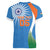 Custom India Cricket Women V-Neck T-Shirt Sporty Style