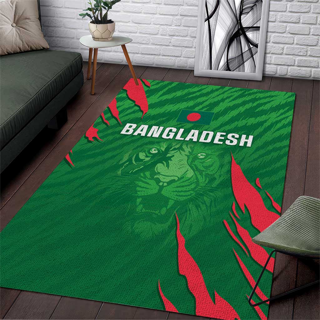 Bangladesh Cricket Area Rug Go Champions The Tigers