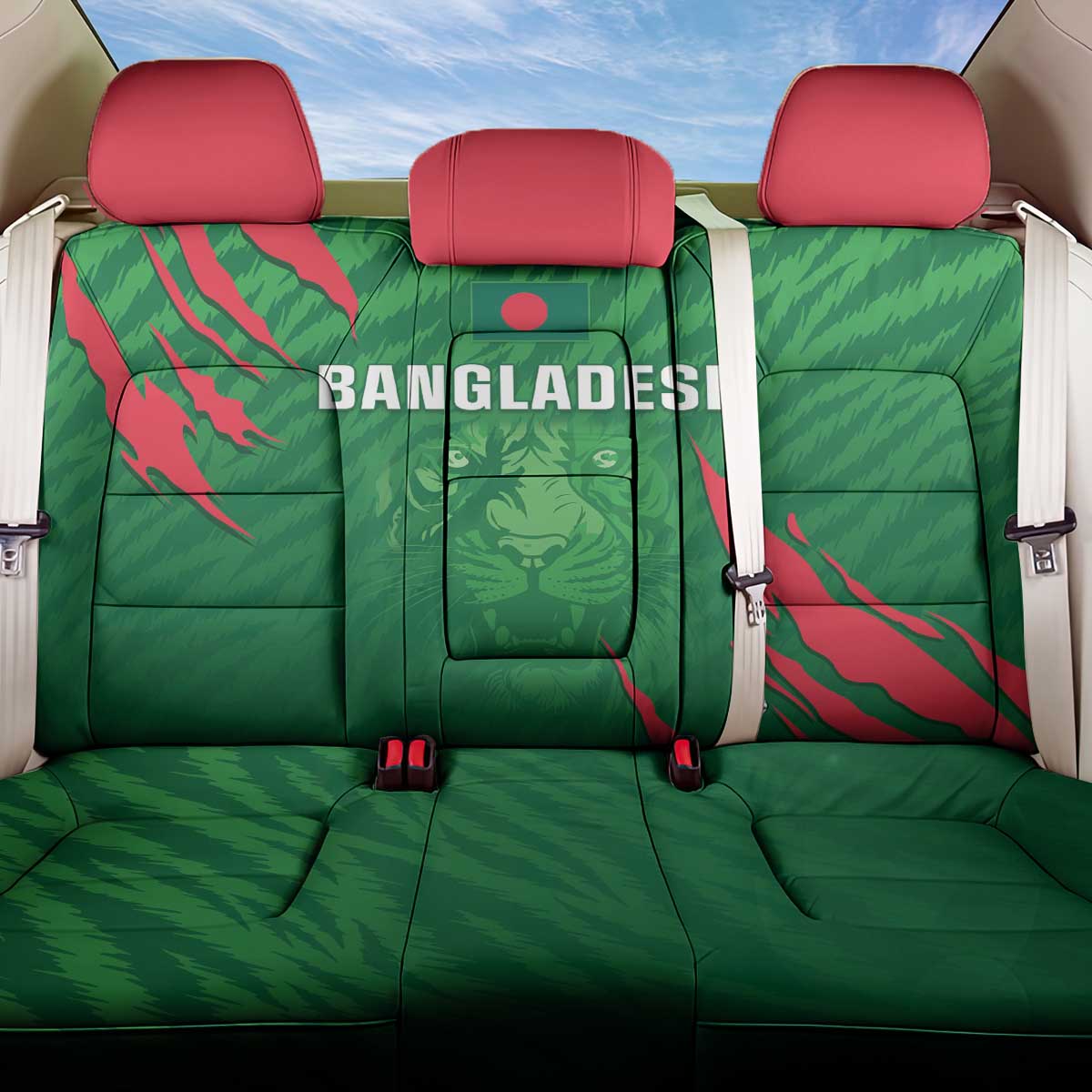 Bangladesh Cricket Back Car Seat Cover Go Champions The Tigers LT05 - Wonder Print Shop