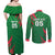 Custom Bangladesh Cricket Couples Matching Off Shoulder Maxi Dress and Long Sleeve Button Shirt Go Champions The Tigers LT05 - Wonder Print Shop