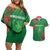 Custom Bangladesh Cricket Couples Matching Off Shoulder Short Dress and Hawaiian Shirt Go Champions The Tigers LT05 - Wonder Print Shop