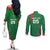 Custom Bangladesh Cricket Couples Matching Off The Shoulder Long Sleeve Dress and Long Sleeve Button Shirt Go Champions The Tigers