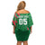 Custom Bangladesh Cricket Family Matching Off Shoulder Short Dress and Hawaiian Shirt Go Champions The Tigers LT05 - Wonder Print Shop