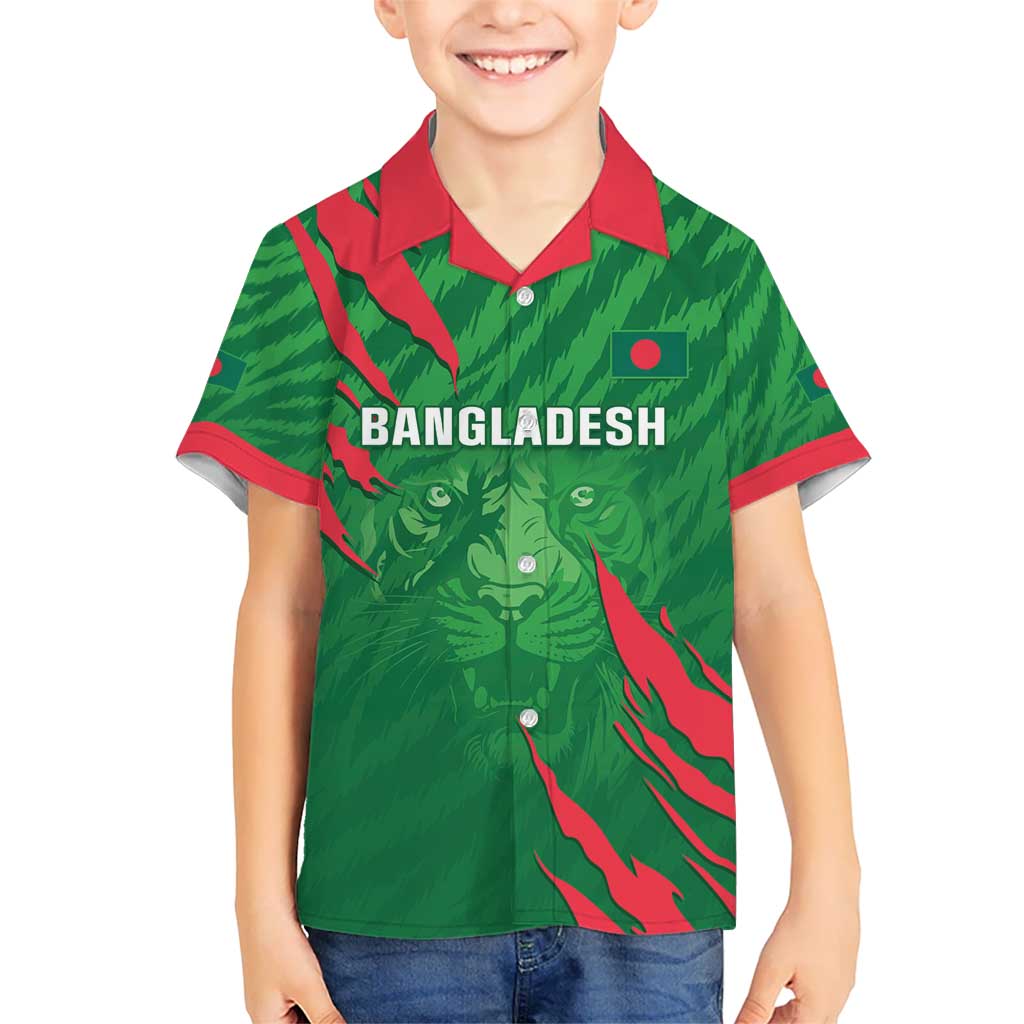 Custom Bangladesh Cricket Kid Hawaiian Shirt Go Champions The Tigers LT05 - Wonder Print Shop