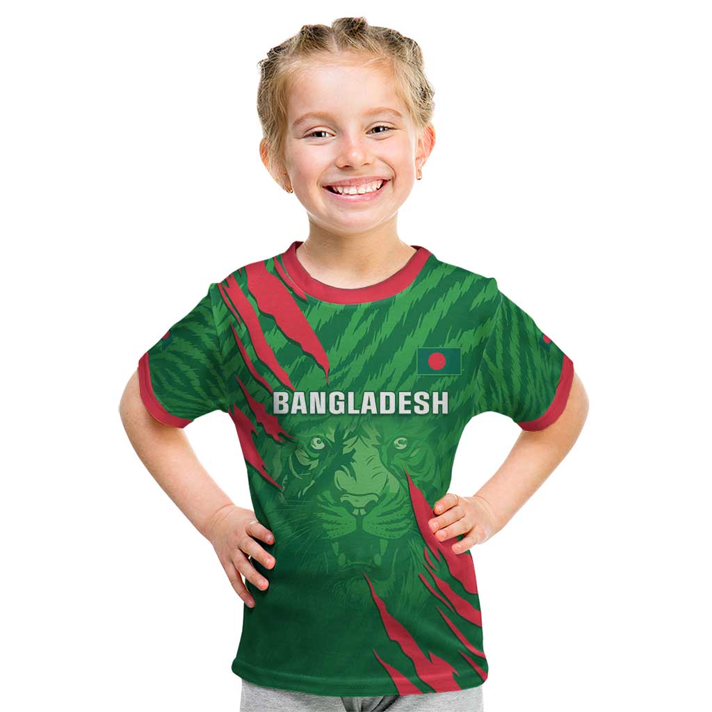 Custom Bangladesh Cricket Kid T Shirt Go Champions The Tigers LT05 - Wonder Print Shop