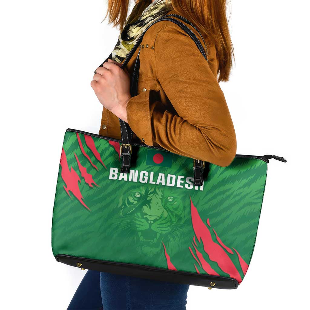 Bangladesh Cricket Leather Tote Bag Go Champions The Tigers LT05 - Wonder Print Shop