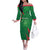 Custom Bangladesh Cricket Off The Shoulder Long Sleeve Dress Go Champions The Tigers LT05 - Wonder Print Shop