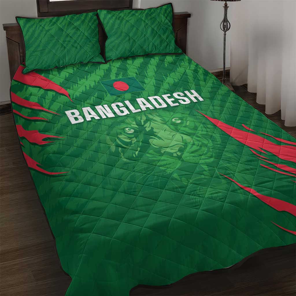 Bangladesh Cricket Quilt Bed Set Go Champions The Tigers