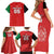 Custom Afghanistan Cricket Family Matching Short Sleeve Bodycon Dress and Hawaiian Shirt Flag Style LT05 - Wonder Print Shop