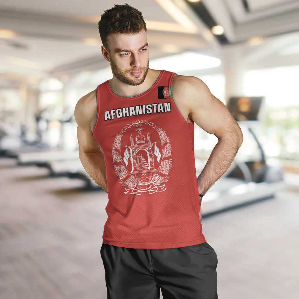 Custom Afghanistan Cricket Men Tank Top Flag Style