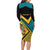 Personalized Bahamas Long Sleeve Bodycon Dress Coat Of Arms Unique Style