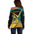 Personalized Bahamas Off Shoulder Sweater Coat Of Arms Unique Style