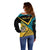 Personalized Bahamas Off Shoulder Sweater Coat Of Arms Unique Style