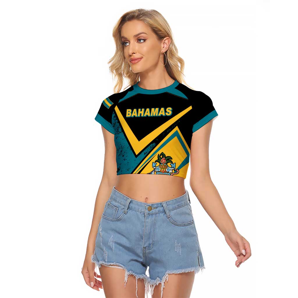 Personalized Bahamas Raglan Cropped T Shirt Coat Of Arms Unique Style