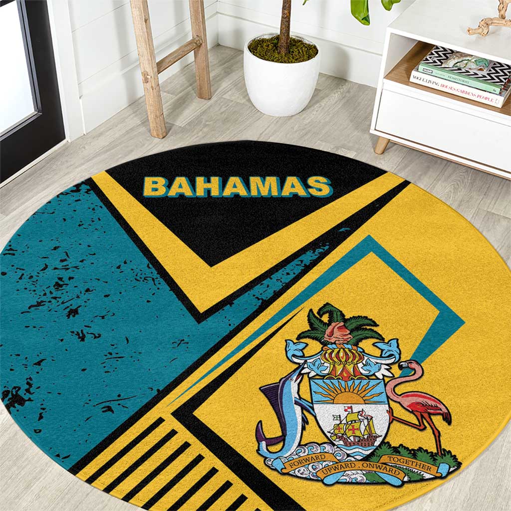 Bahamas Round Carpet Coat Of Arms Unique Style