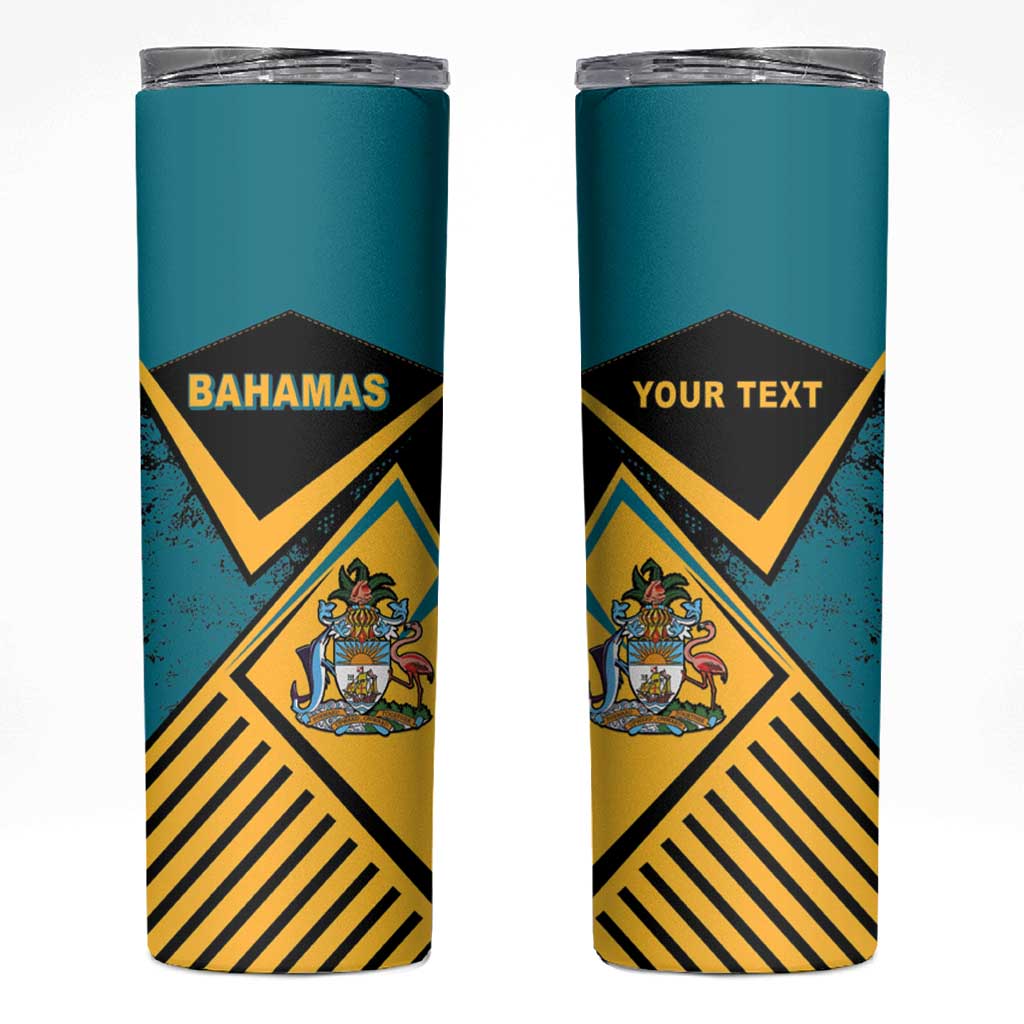 Personalized Bahamas Skinny Tumbler Coat Of Arms Unique Style