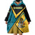 Personalized Bahamas Wearable Blanket Hoodie Coat Of Arms Unique Style