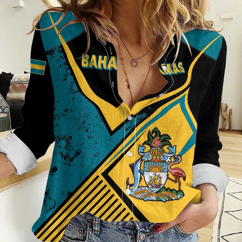 Personalized Bahamas Women Casual Shirt Coat Of Arms Unique Style