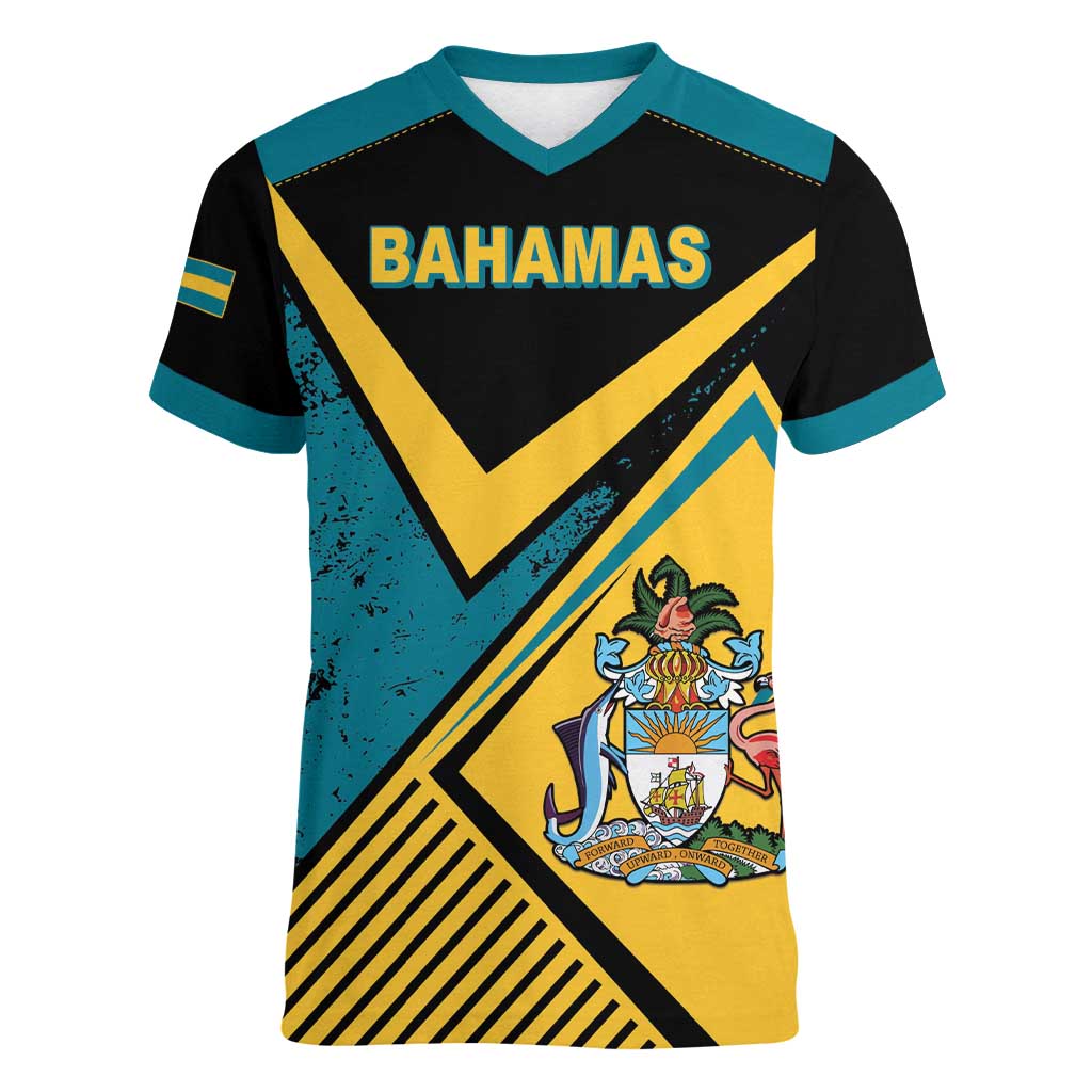 Personalized Bahamas Women V-Neck T-Shirt Coat Of Arms Unique Style