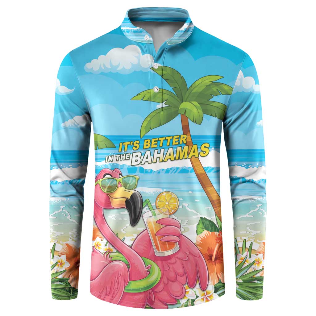 Bahamas Beach Button Sweatshirt Welcome To Paradise