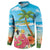 Bahamas Beach Button Sweatshirt Welcome To Paradise