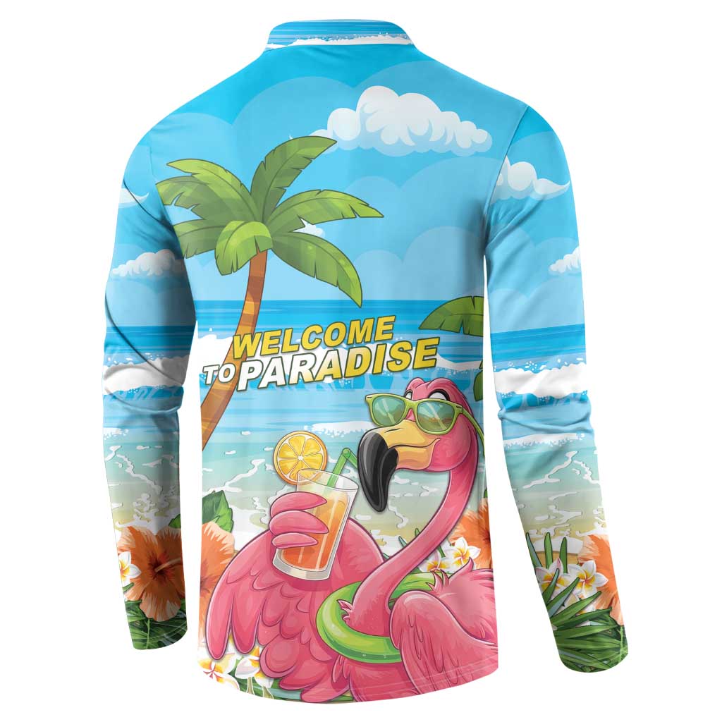 Bahamas Beach Button Sweatshirt Welcome To Paradise