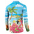 Bahamas Beach Button Sweatshirt Welcome To Paradise