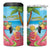 Bahamas Beach 4 in 1 Can Cooler Tumbler Welcome To Paradise