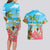 Bahamas Beach Couples Matching Long Sleeve Bodycon Dress and Hawaiian Shirt Welcome To Paradise