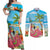 Bahamas Beach Couples Matching Off Shoulder Maxi Dress and Long Sleeve Button Shirt Welcome To Paradise