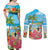 Bahamas Beach Couples Matching Off Shoulder Maxi Dress and Long Sleeve Button Shirt Welcome To Paradise