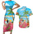 Bahamas Beach Couples Matching Short Sleeve Bodycon Dress and Hawaiian Shirt Welcome To Paradise