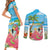 Bahamas Beach Couples Matching Short Sleeve Bodycon Dress and Long Sleeve Button Shirt Welcome To Paradise