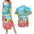 Bahamas Beach Couples Matching Summer Maxi Dress and Hawaiian Shirt Welcome To Paradise