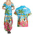 Bahamas Beach Couples Matching Summer Maxi Dress and Hawaiian Shirt Welcome To Paradise