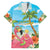 Bahamas Beach Family Matching Long Sleeve Bodycon Dress and Hawaiian Shirt Welcome To Paradise