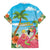 Bahamas Beach Family Matching Long Sleeve Bodycon Dress and Hawaiian Shirt Welcome To Paradise