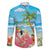 Bahamas Beach Family Matching Long Sleeve Bodycon Dress and Hawaiian Shirt Welcome To Paradise