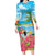 Bahamas Beach Family Matching Long Sleeve Bodycon Dress and Hawaiian Shirt Welcome To Paradise