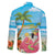 Bahamas Beach Family Matching Off Shoulder Short Dress and Hawaiian Shirt Welcome To Paradise