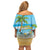 Bahamas Beach Family Matching Off Shoulder Short Dress and Hawaiian Shirt Welcome To Paradise