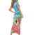 Bahamas Beach Family Matching Short Sleeve Bodycon Dress and Hawaiian Shirt Welcome To Paradise