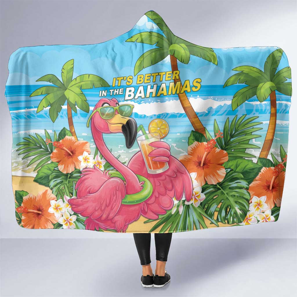 Bahamas Beach Hooded Blanket Welcome To Paradise