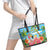 Bahamas Beach Leather Tote Bag Welcome To Paradise